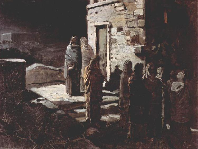 unknow artist Christus betritt mit seinen Jungern den Garten Gethsemane France oil painting art